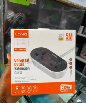 Ldnio 5m 2500w Sc2018-5m Lonio Universal Outlet Extension Cord