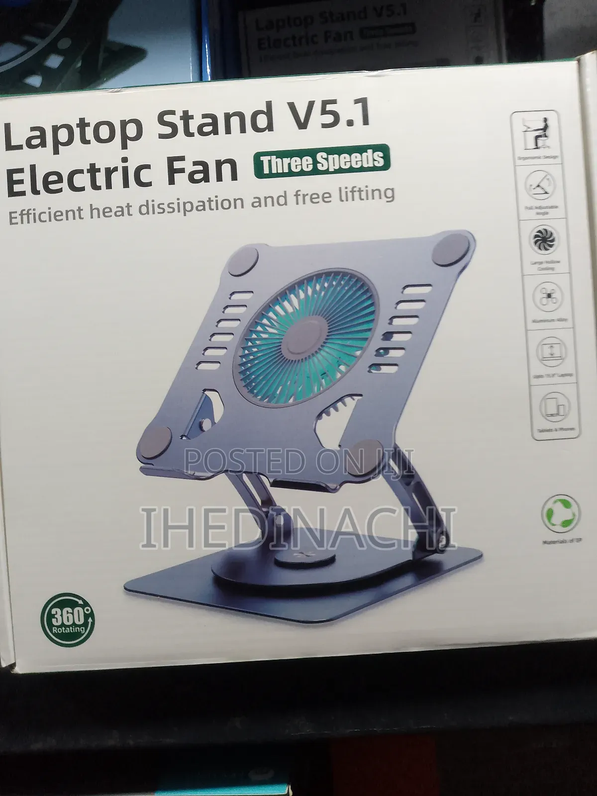 Laptop Stand V5.1 Electric Fan
