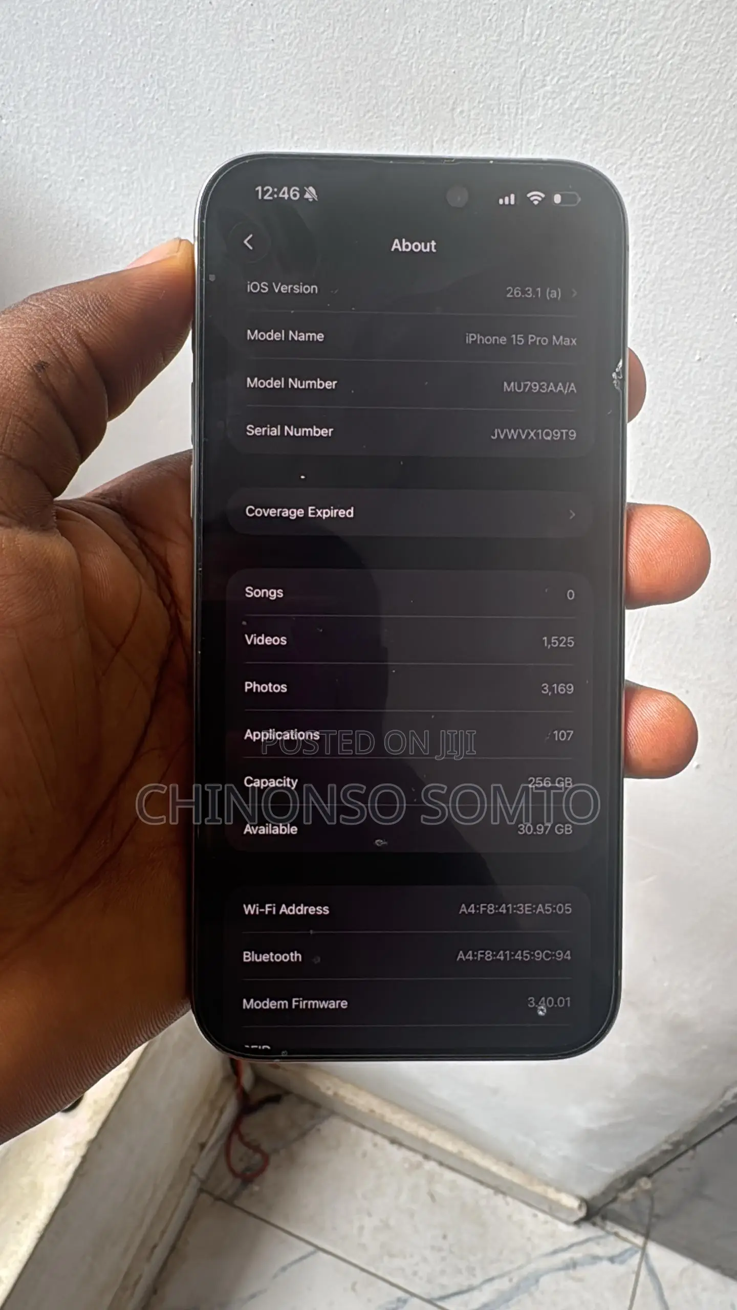 Apple iPhone 15 Pro Max 256 GB Gray