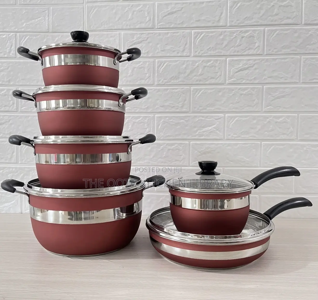 12 PCS Stainless Steel Cookware