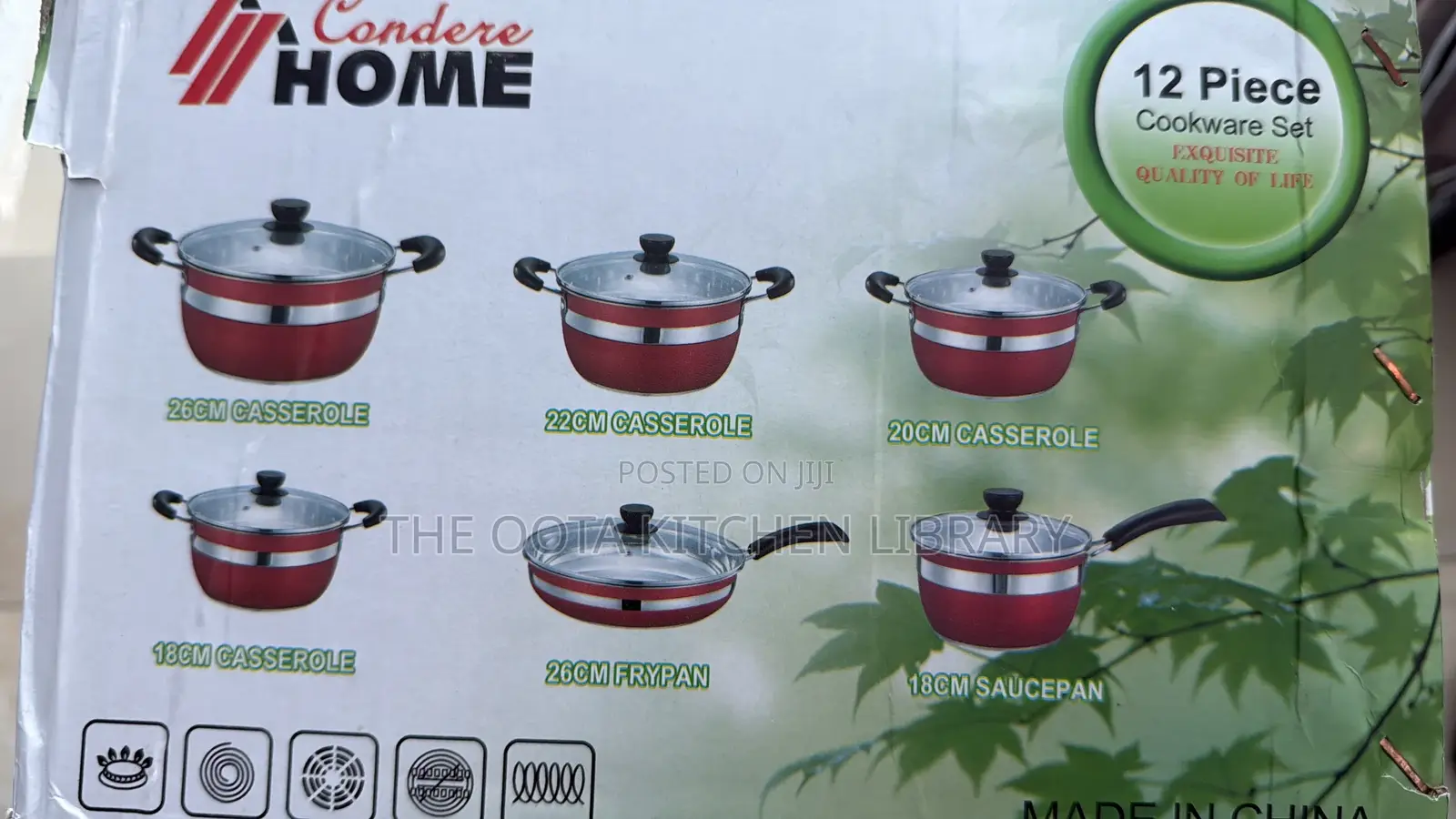 12 PCS Stainless Steel Cookware