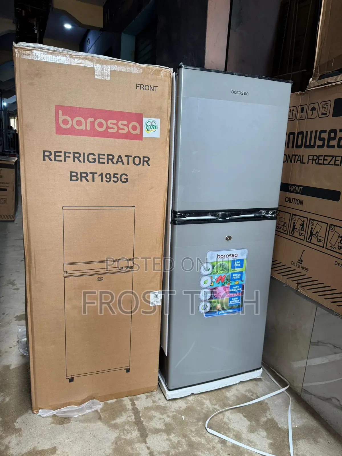 Borassa Brt195g Half and Half Refrigerator
