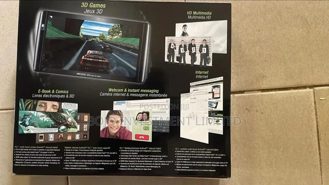 New Archos 101 Internet Tablet 8 GB Black