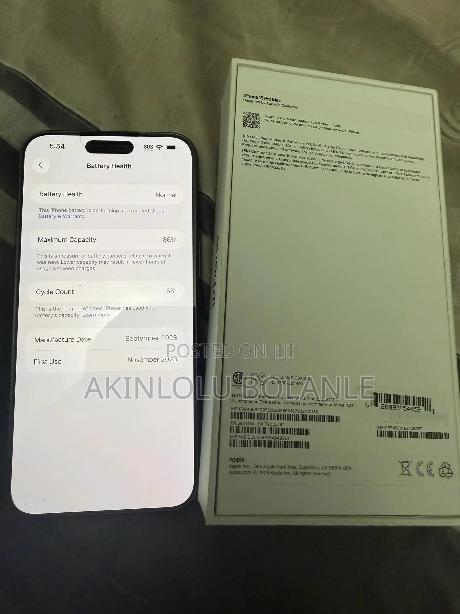 Apple iPhone 15 Pro Max 512 GB Black