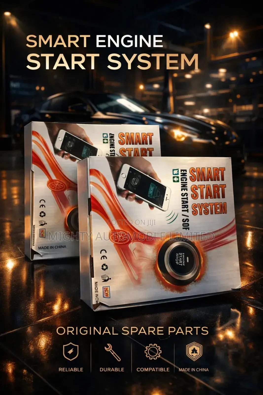 Smart Engine Start System – Push Button Start Kit (Universal, Secure