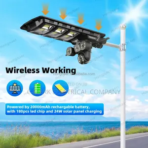 9mp Solar Powered CCTV Security 3 Lens Camera 4g With Solar Light