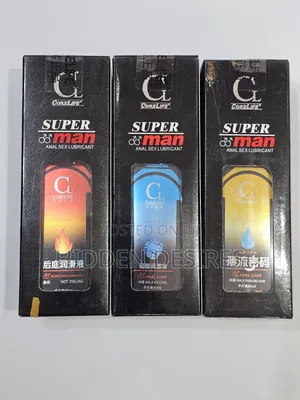 Super Man Anal Sex Lubricants- Set Of 3(Ice, Heat Pain Relief)