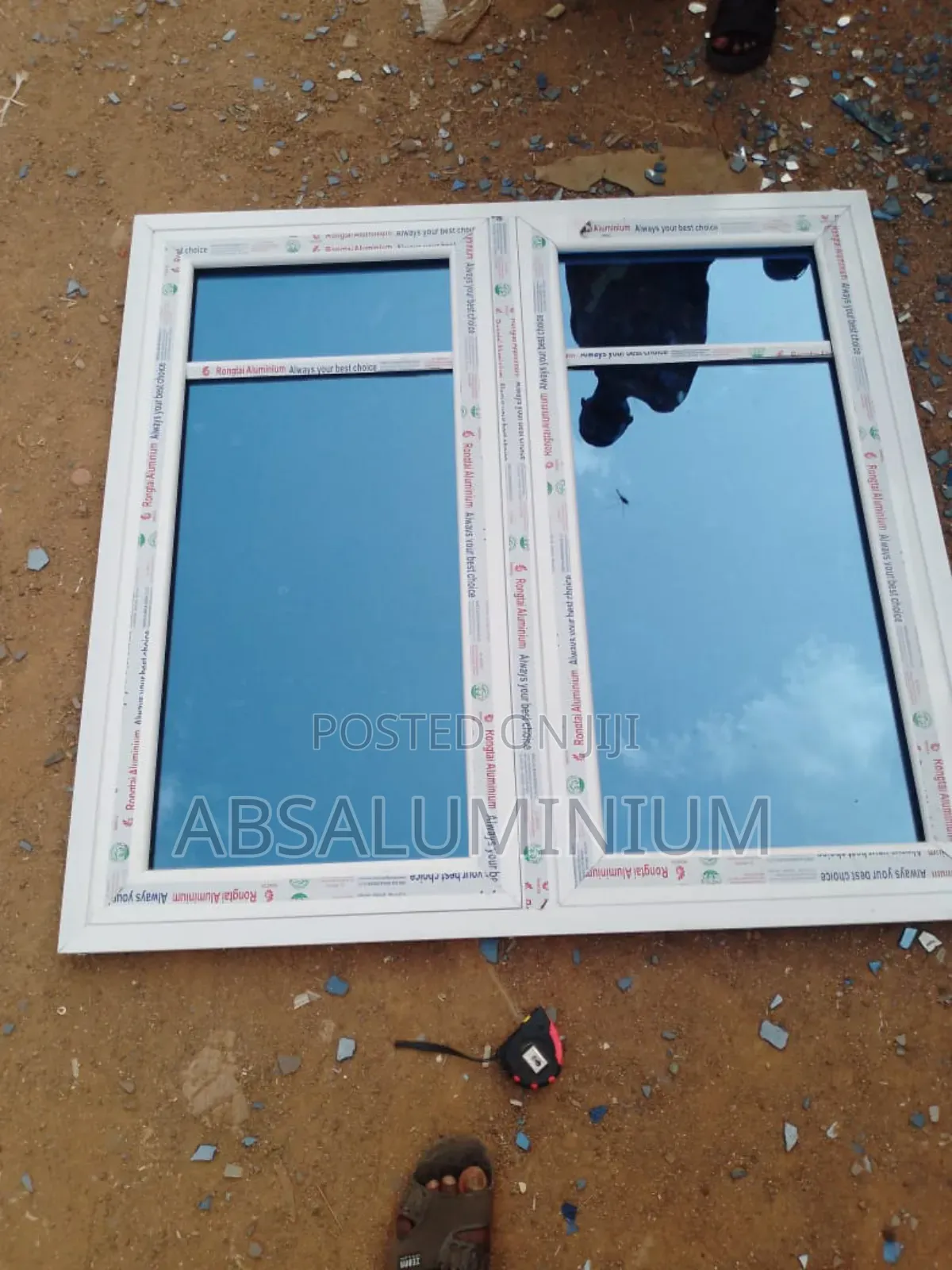 Aluminium Casement Window With Net Only