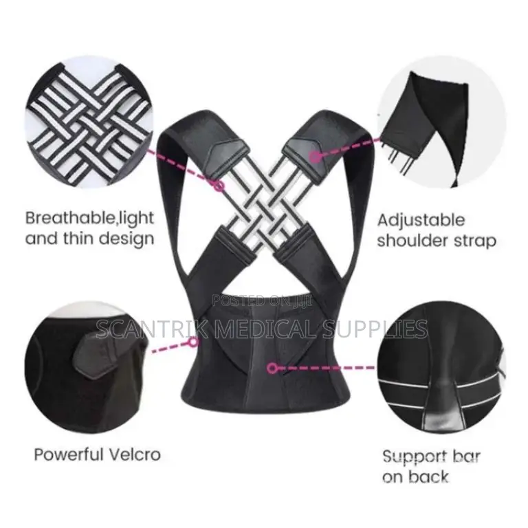 Full Support Adjustable Back Posture Corector for Upper Back Alignment