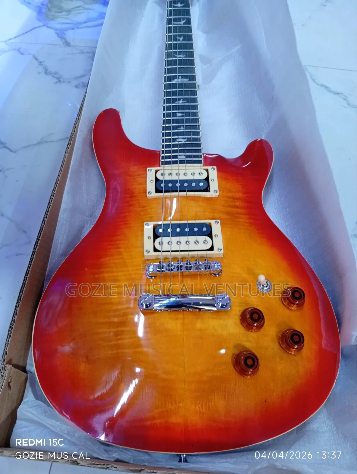 Fender PRS Electric Guitar 6 Strings Red Colour.