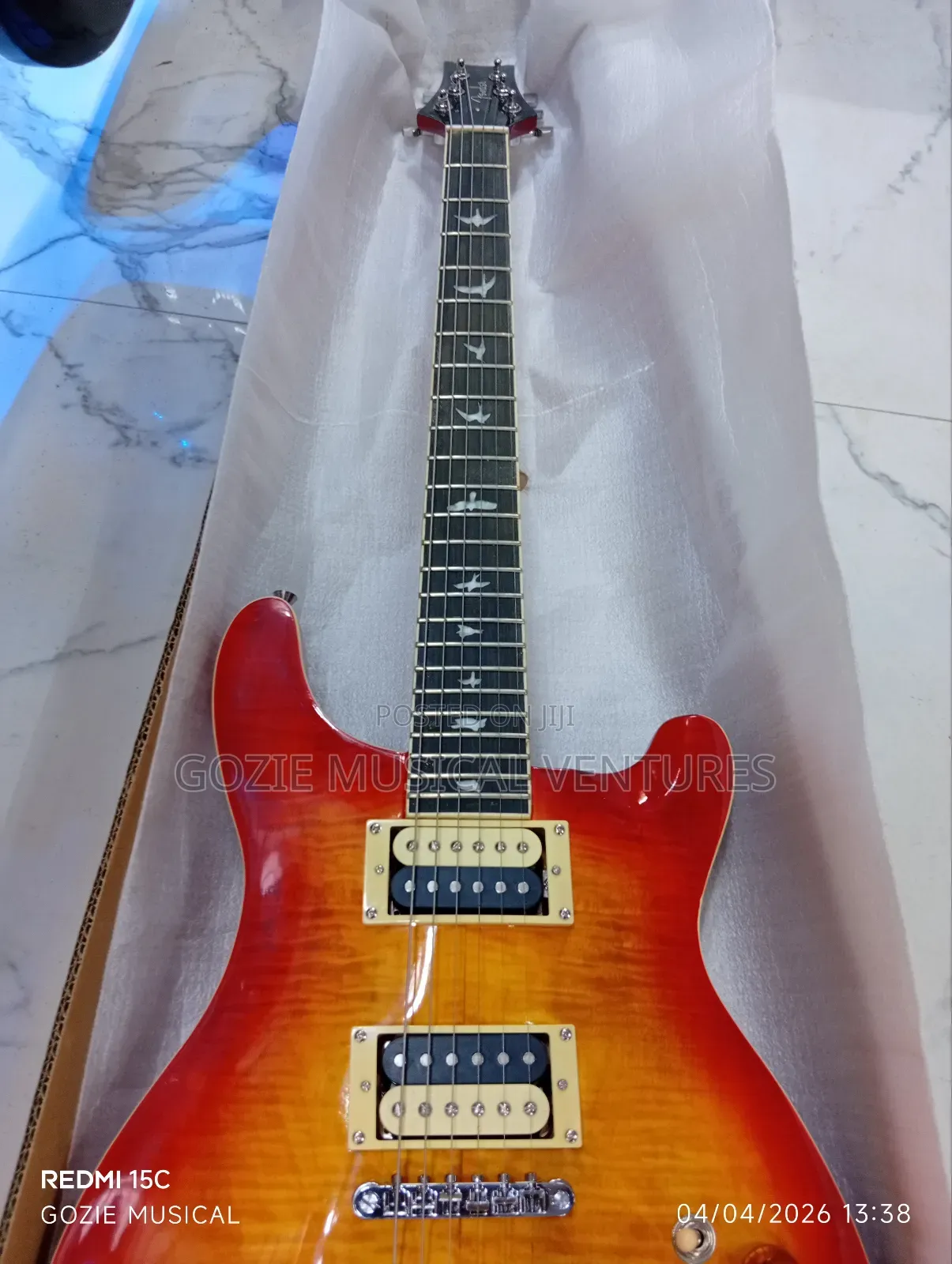 Fender PRS Electric Guitar 6 Strings Red Colour.