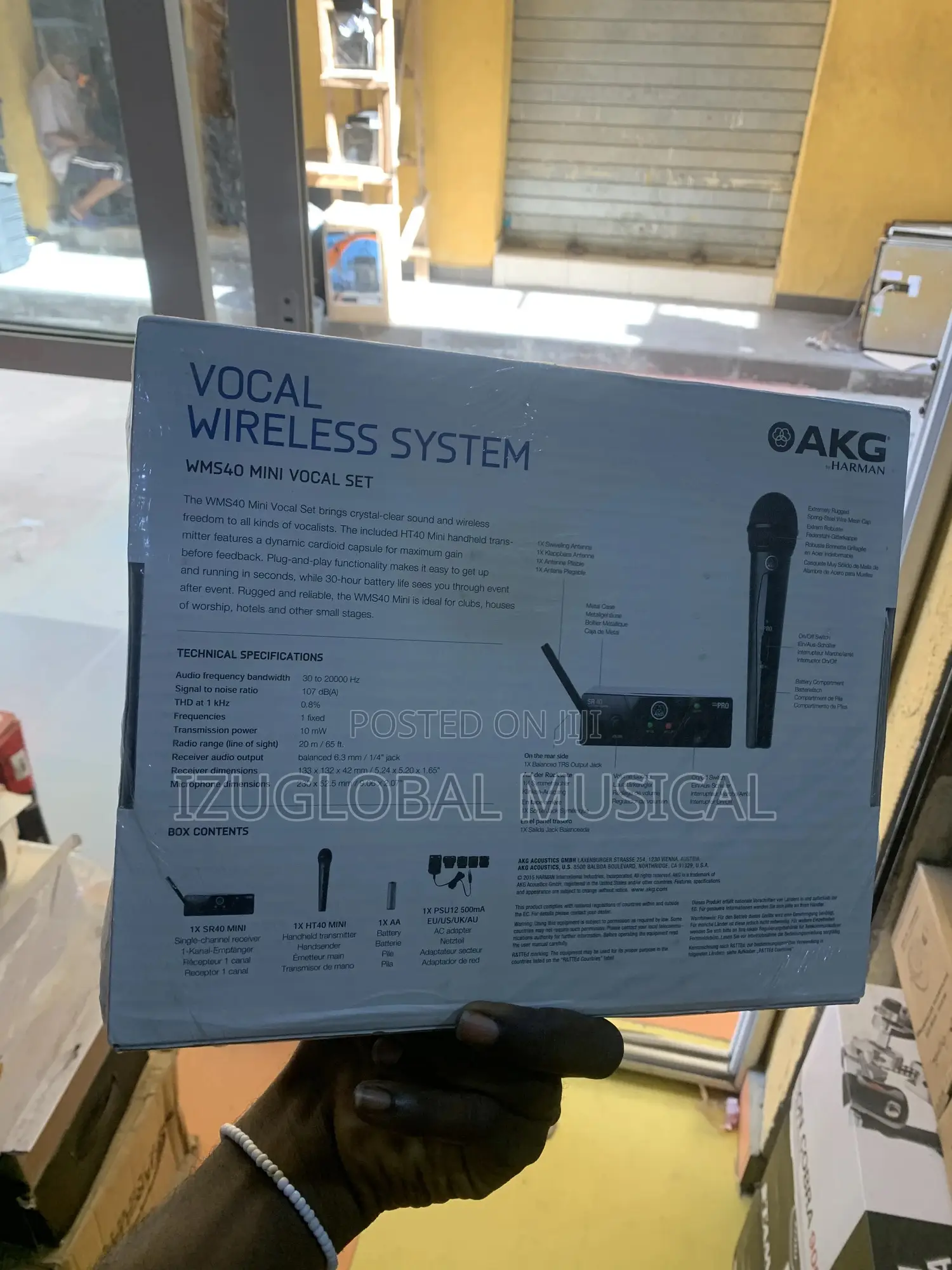Akg Single Vocal Setwms40mini Wireless Microphone