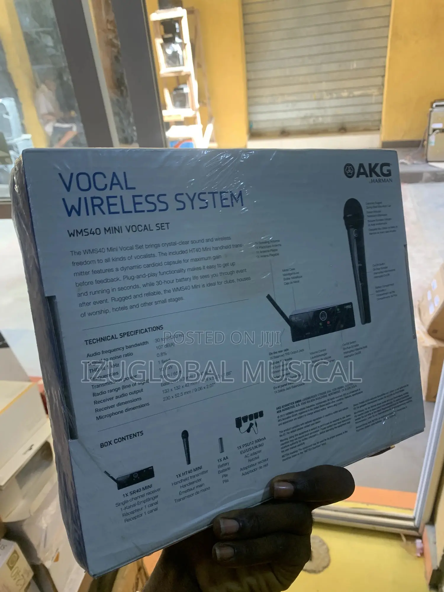 Akg Single Vocal Setwms40mini Wireless Microphone