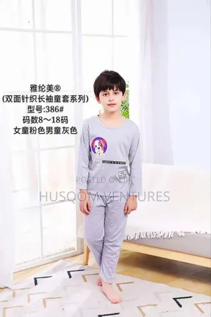 Children Long Sleeve Nightwear With Trouser