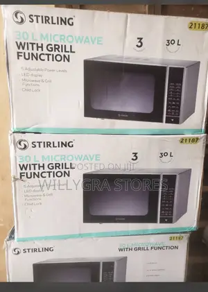 Stirling 30l Digital Microwave Oven With Grill Function