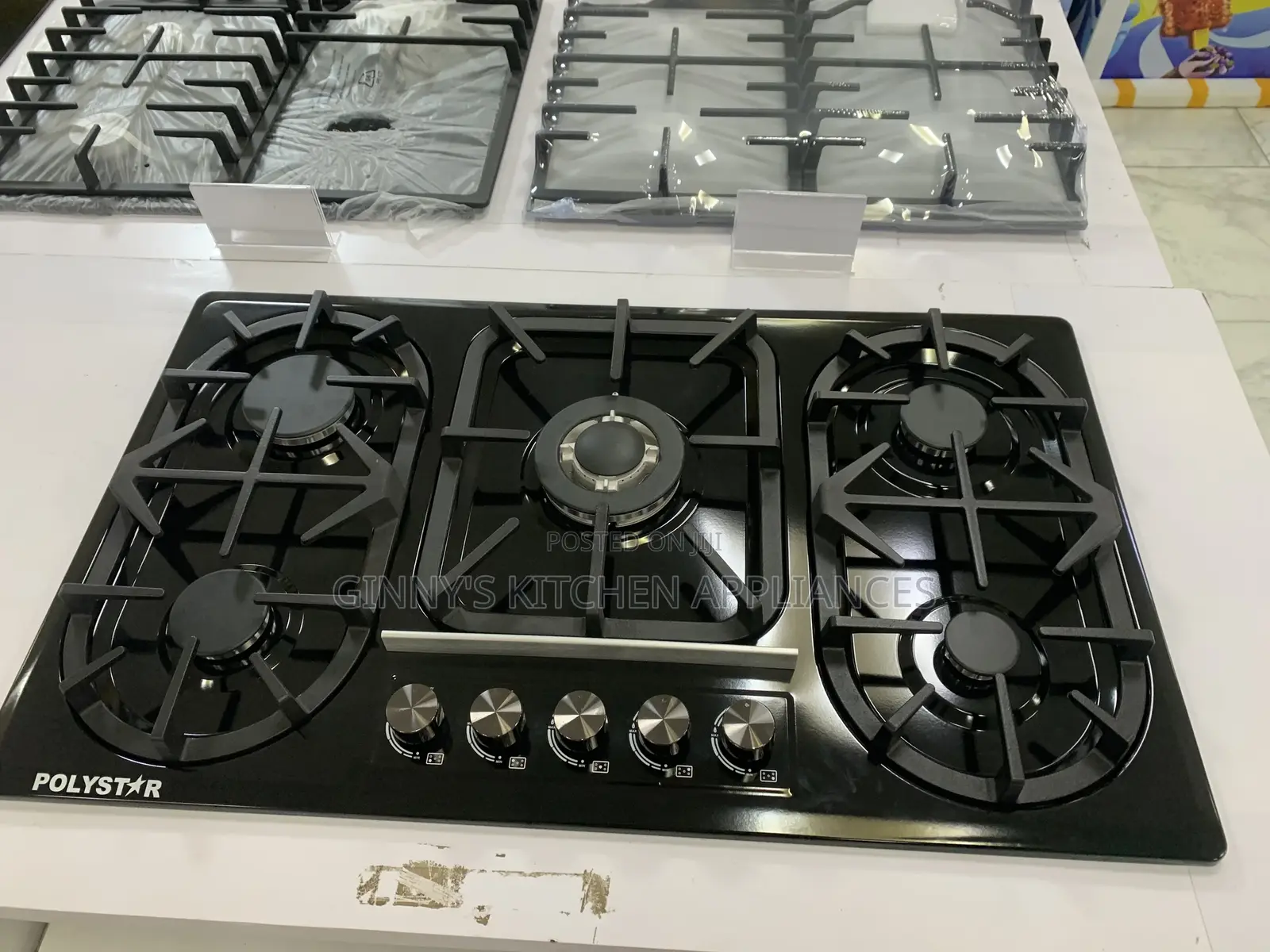 Back Stainless Burners Cooker