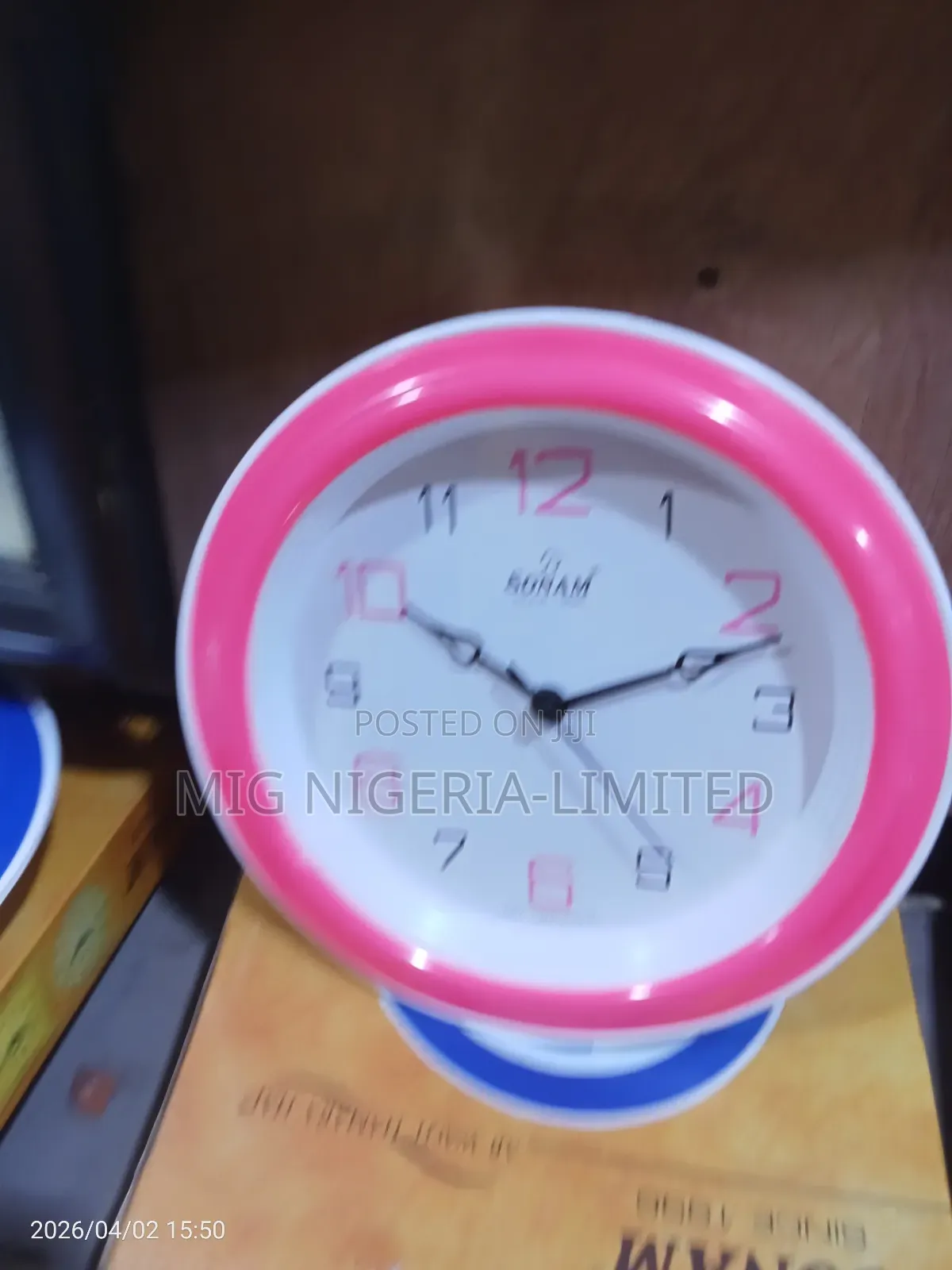 Sunam Portable Colourful Wall Small Clock