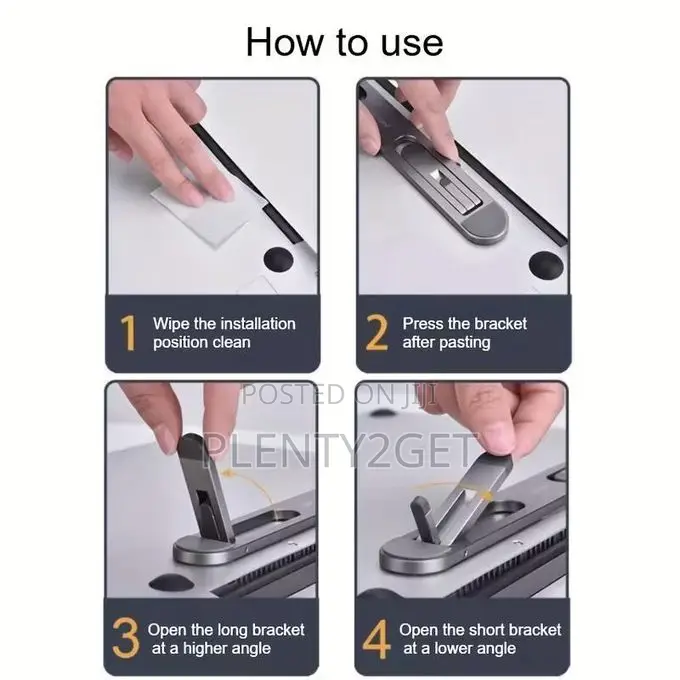 Adjustable and Foldable Laptop and Tablet Stand