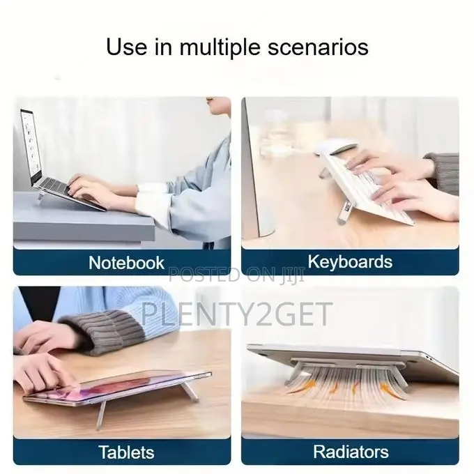Adjustable and Foldable Laptop and Tablet Stand