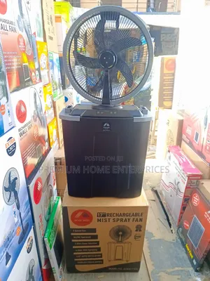 Andrakk Rechargeable Mist Spray Fan 17 Inches