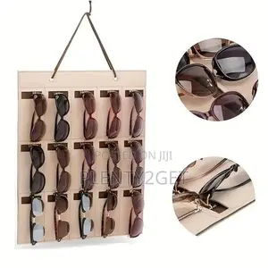 1pc Sunglasses Storage Organizer, Wall Mounted Felt Glasses Storage