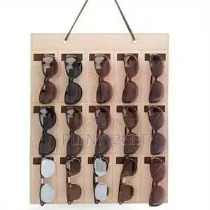 1pc Sunglasses Storage Organizer, Wall Mounted Felt Glasses Storage