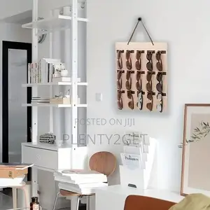1pc Sunglasses Storage Organizer, Wall Mounted Felt Glasses Storage