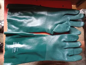 Green Pvc Chemical-resistant Gloves