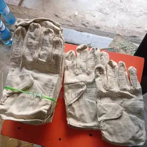 Beige Industrial Cotton Heat Gloves