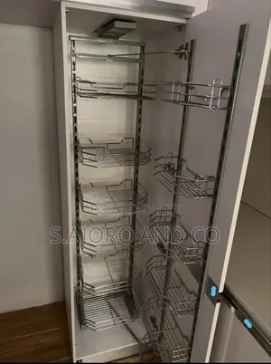 Built-in Wire Pantry 6-layers, Multi-purpose Wired Kitchen Cabinet