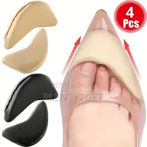 4pcs Cloth Shoe Inserts for Women, High Heel Insoles, Foot Size Filler