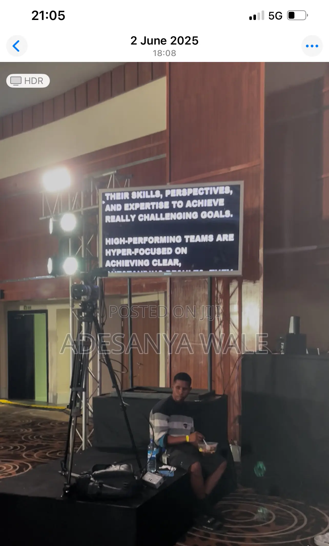 Autocue/Teleprompter on Big Screen Service