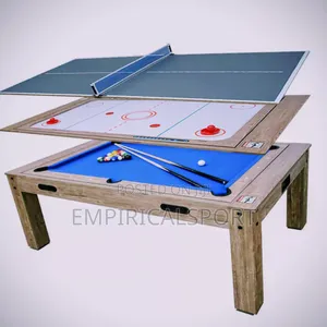 3 in 1 Snooker Board, Table Tennis and Air Hockey