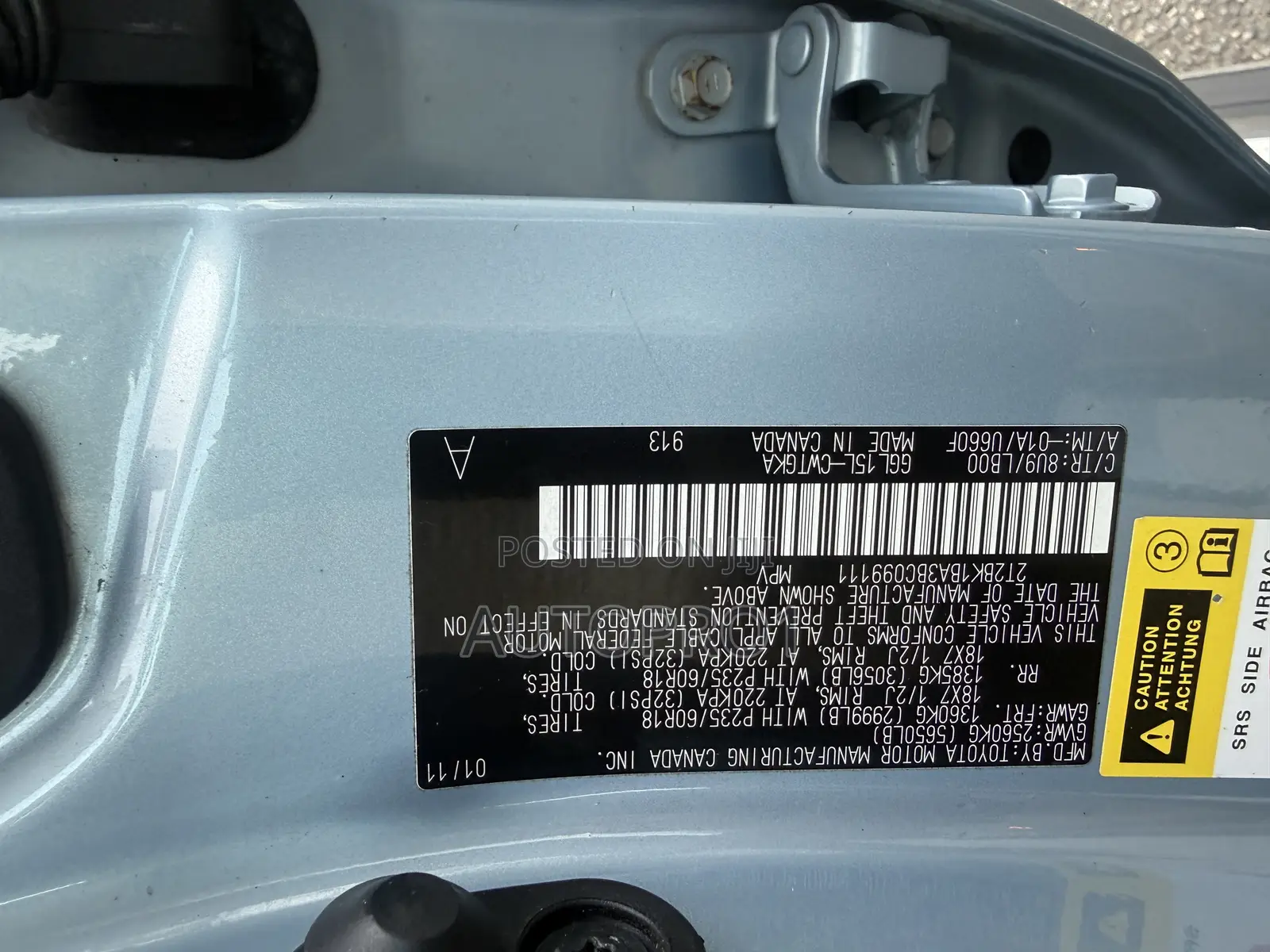 Lexus RX 350 2011 Blue