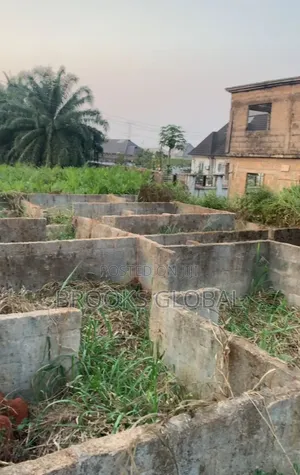 A 50/100 Plot of Land With Foundation at Iyowa for Sale