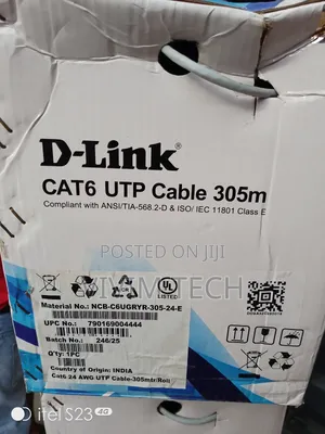 Dlink Cat 6 Utp 305m Pure Copper Cable