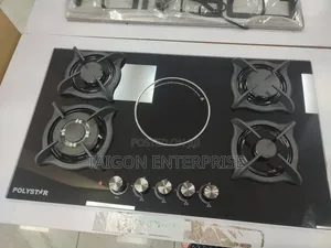 Built in 4 Burners and 1 Electric Cooker