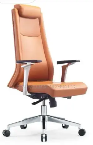 Executive Tan Leather Boss Chair