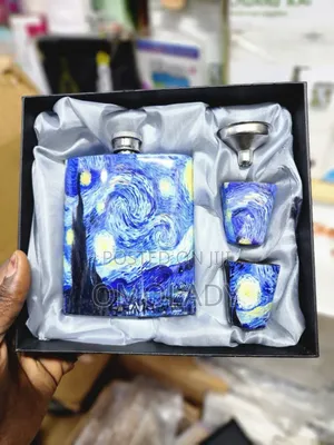 Blue Multi Liquor Flask Hip Flask Set