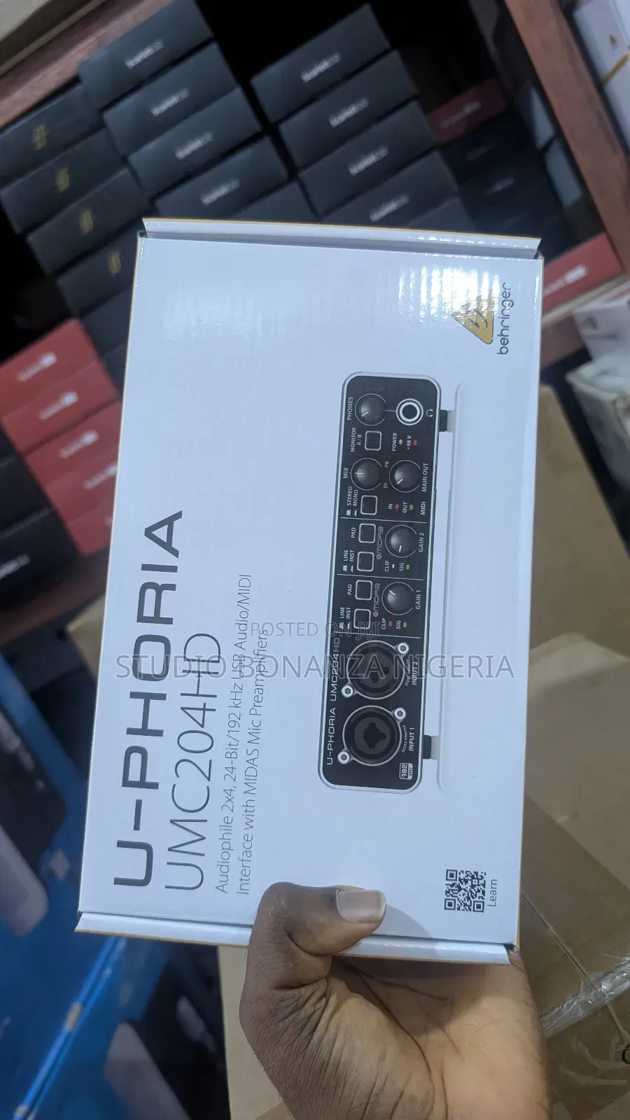 Behringer U-Phoria Umc204hd Audio Interface Soundcard