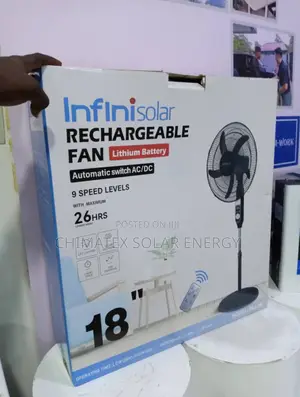 Infinisolar 18-Inch Rechargeable Standing Fan Affordable