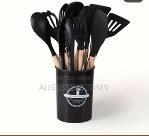Black Set of Silicone Kitchen Set