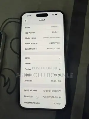 Apple iPhone 14 Pro Max 512 GB Black