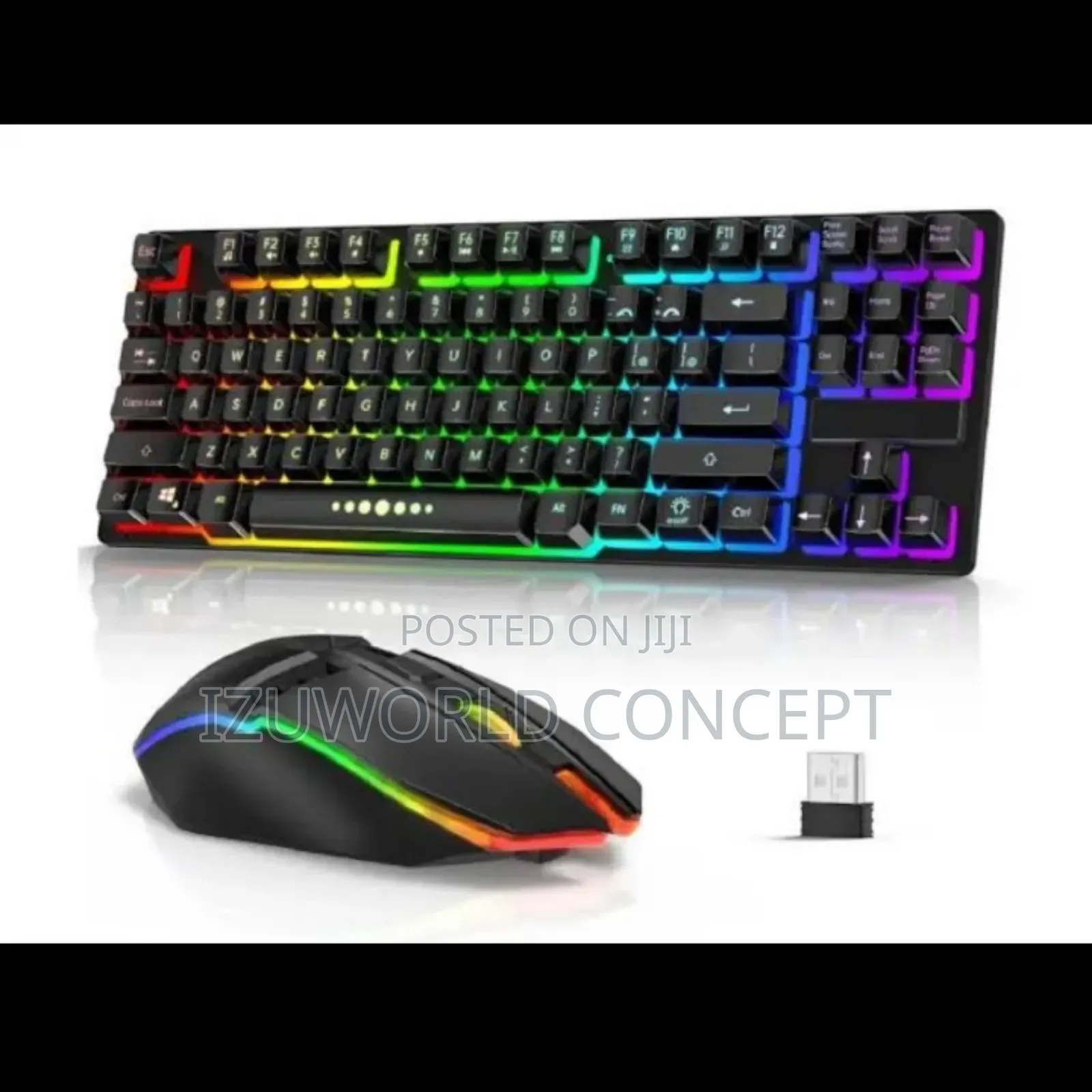 Wireless RGB Keyboard Light and Mouse