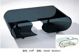Glass Curve Center Table