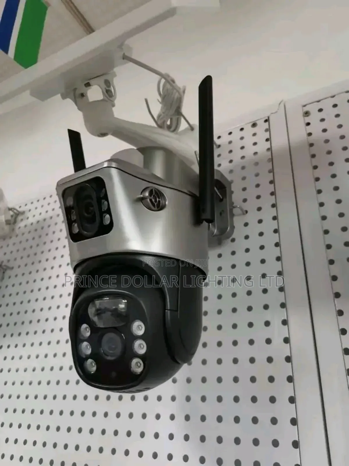 Dual-Lens Solar-Powered Security Surveillance Camera