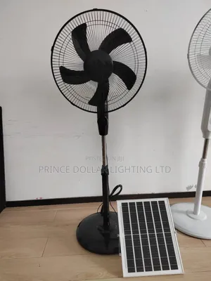 Original 16-Inch Solar-Powered Rechargeable Standing Fan