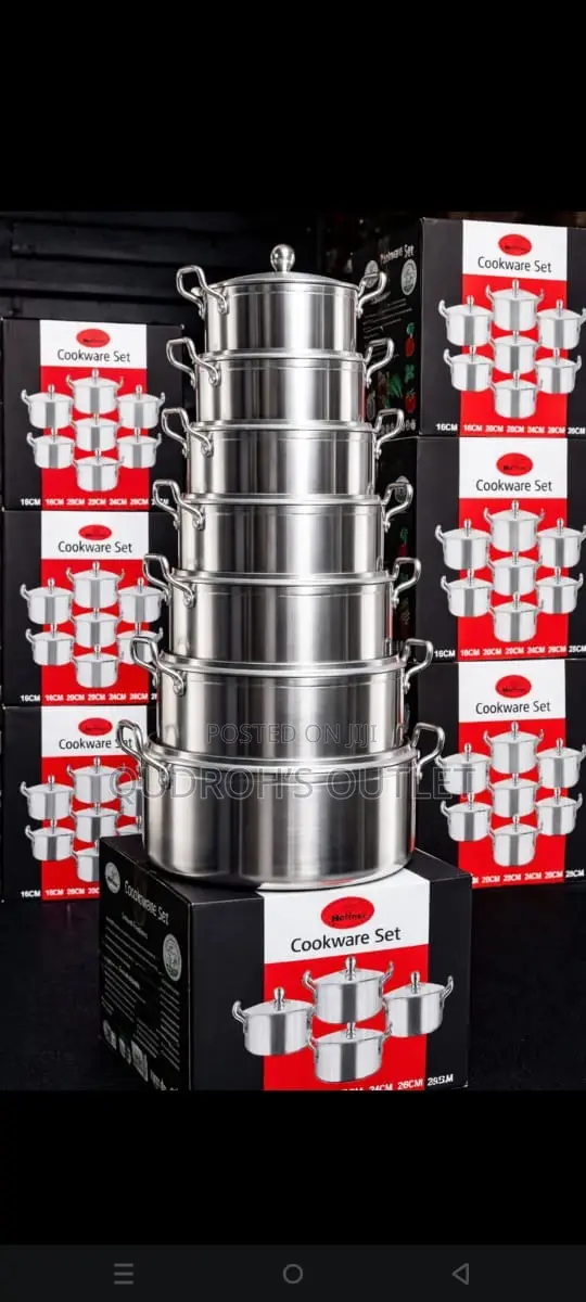 7 Set of Aluminum Cookware