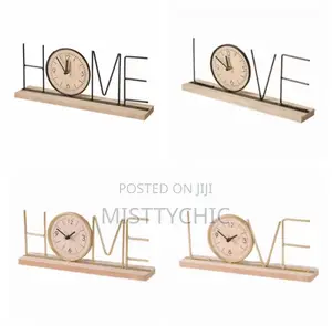 Home And Love Clock Decor