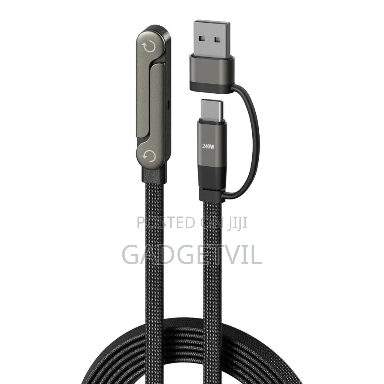 240w Foldable Kickstand Braided Type C Cable